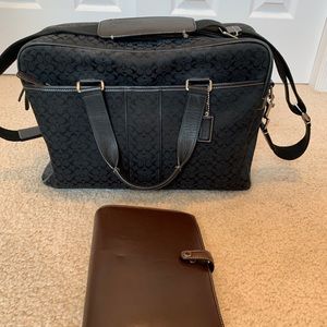 Women’s Coach Laptop Bag and Leather Planner